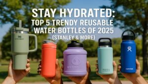 Read more about the article Stay Hydrated: Top 5 Trendy Reusable Water Bottles of 2025 (Stanley & More)