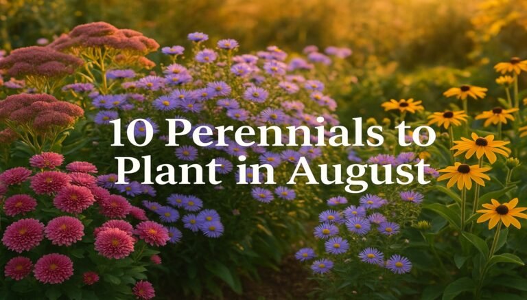 perennials to plant in August